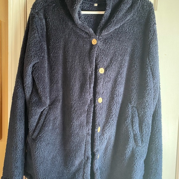 🦋Teddy Jacket in navy blue - Picture 1 of 4